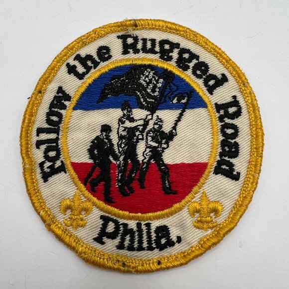 Boy Scouts Patch BSA Follow the Rugged Road Philadelphia PA Embroidered - Picture 7 of 7